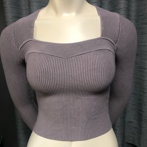 Abercrombie & Fitch gray cropped sweater.  Size XXS